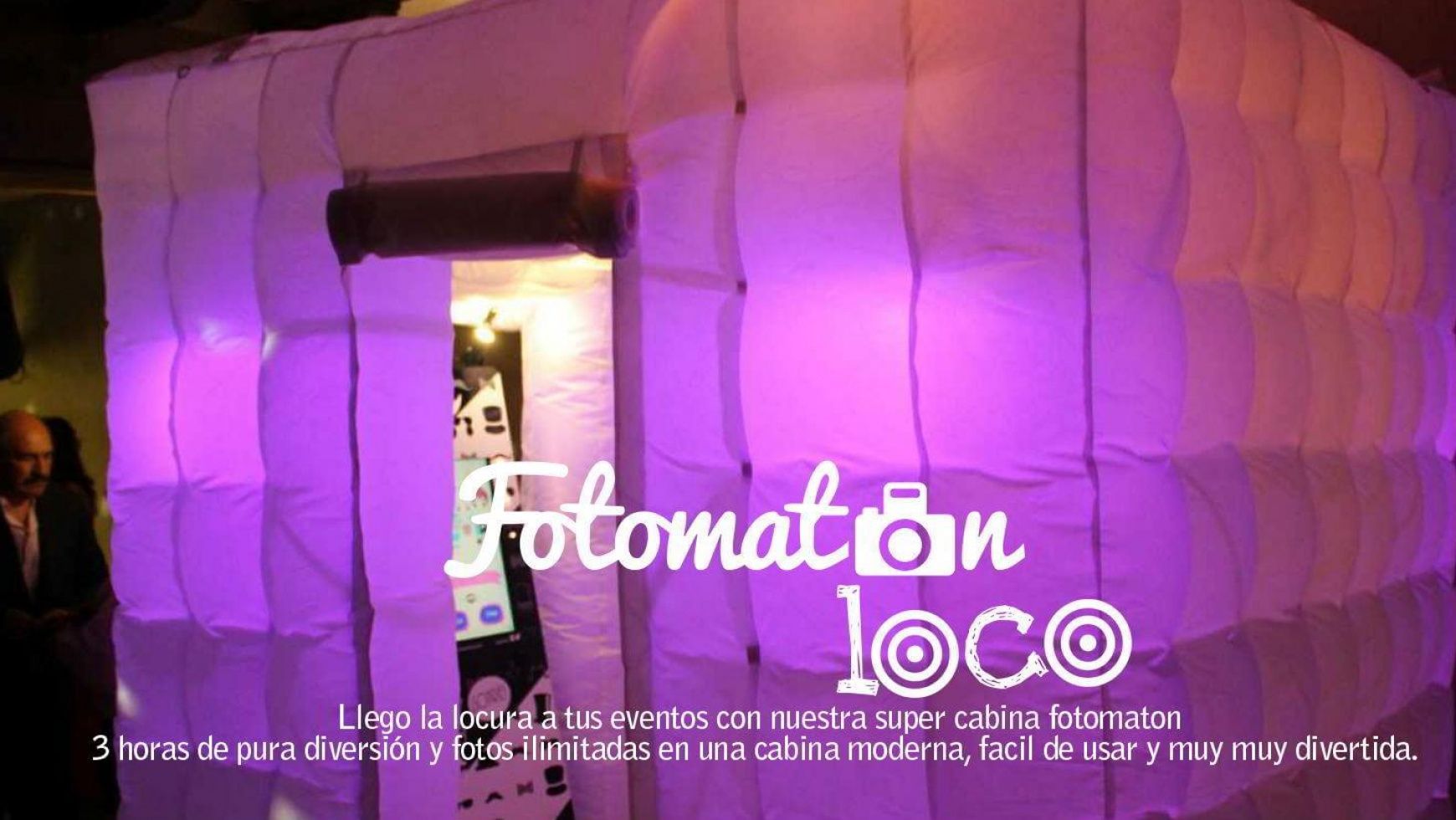 Fotomatón con 10% de descuento para bodas en viernes y domingo durante Septiembre y octubre.